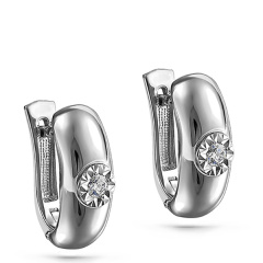 Серьги с английским замком 12-11163-1000