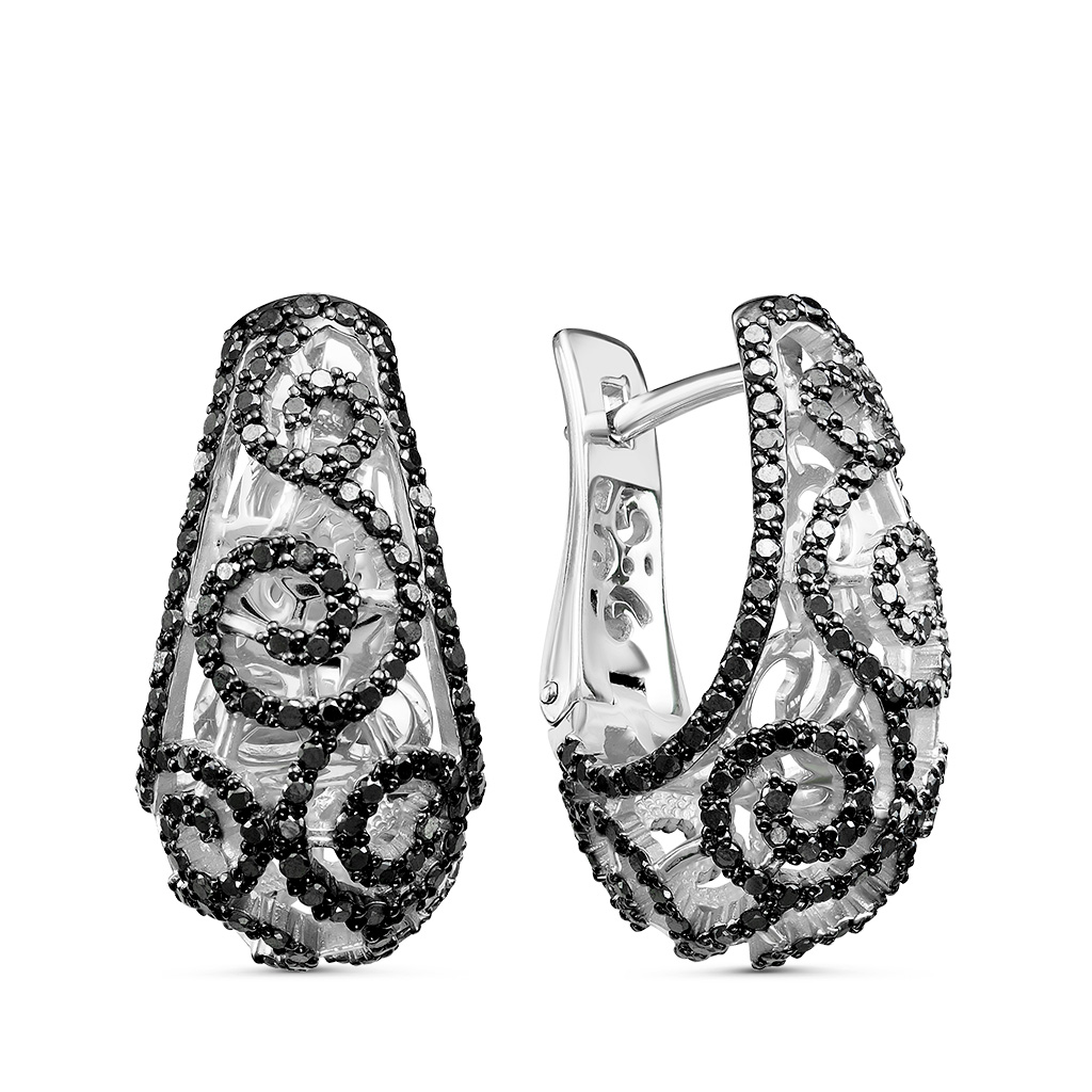 Серьги с английским замком из золота