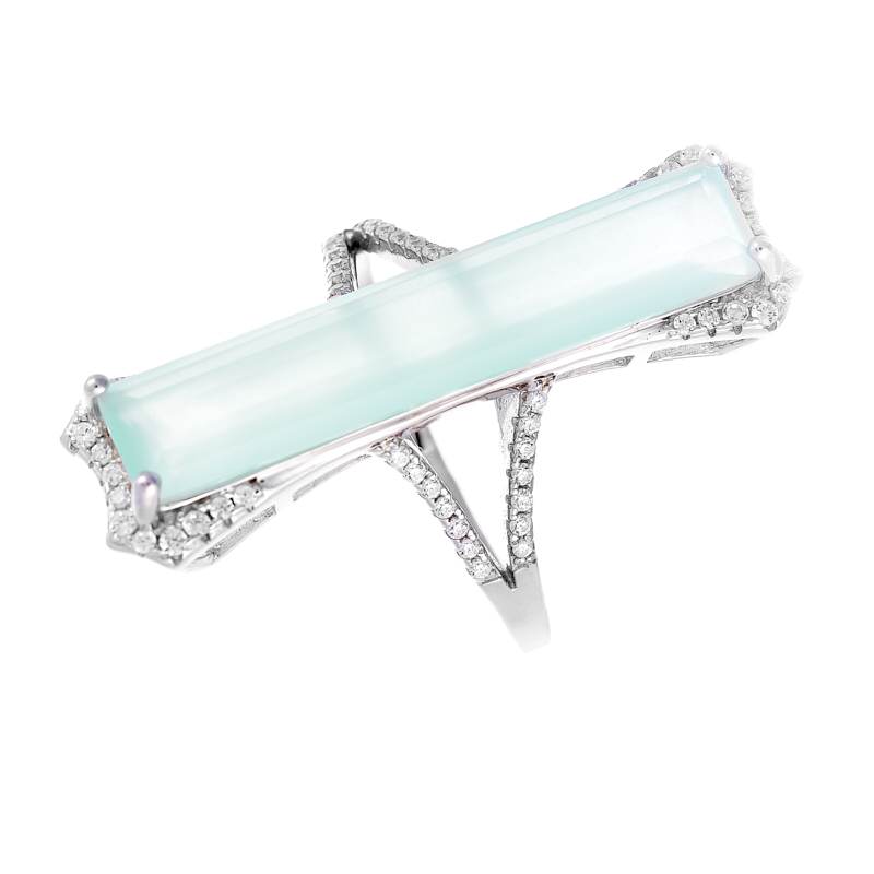 

Кольцо из серебра PD-R00607-X-W-MB-X-W