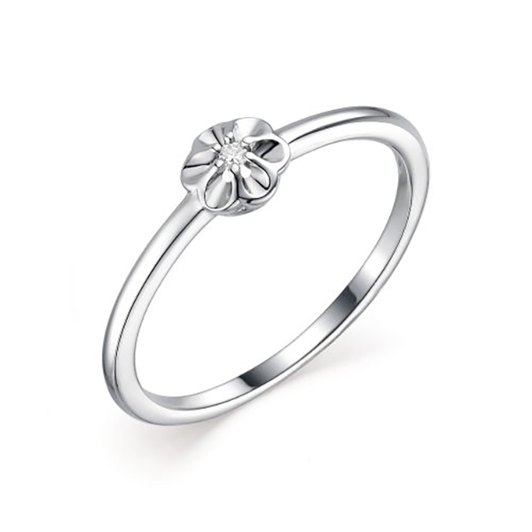 Кольцо из серебра кольцо из серебра р 20 ювелирочка 1062286 бриллиант
