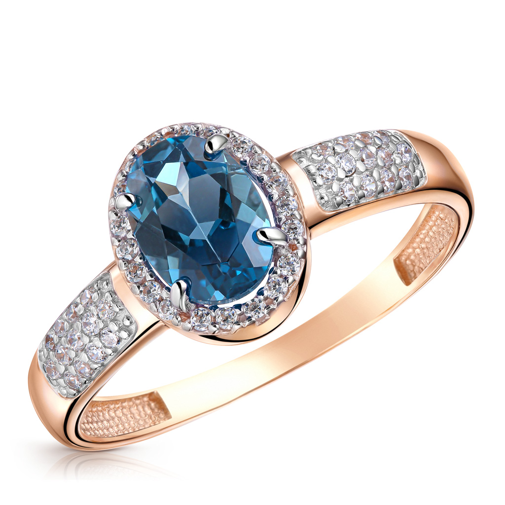 Кольцо из золота umcho синий топаз драгоценный камень клип серьги для женщин мода серьги свадебная свадьба ювелирные изделия подарок