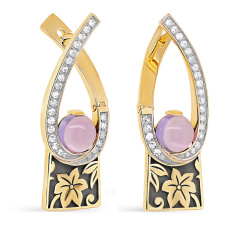 Серьги с английским замком 12-21673-5389