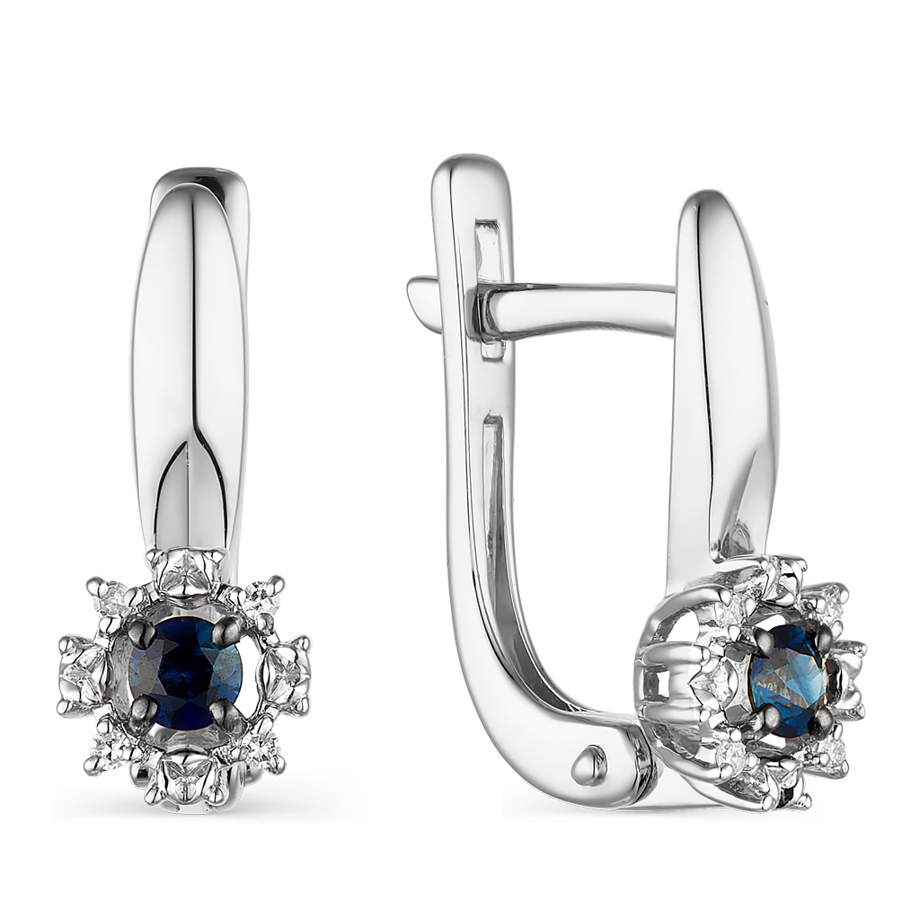 

Серьги с английским замком из золота