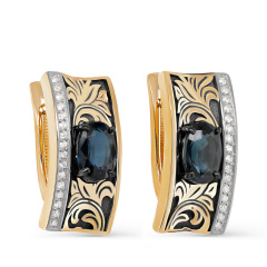 Серьги с английским замком 12-21679-1189