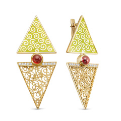 Серьги с английским замком 12-371-3513