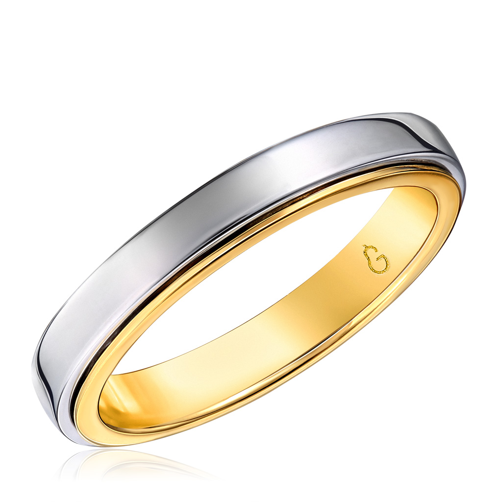 Кольцо обручальное из комбинированного золота Я5610764205