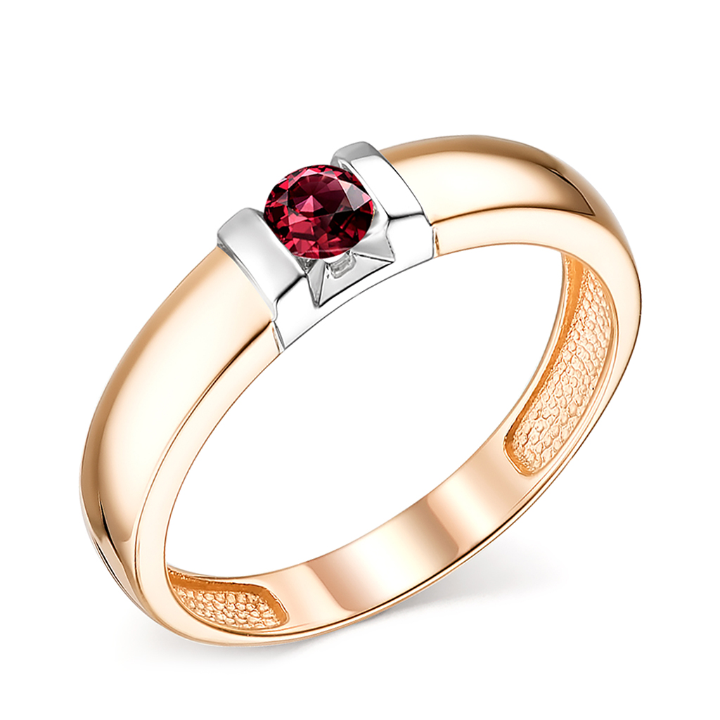 Кольцо из золота новая европейская и американская мода винтаж золотой кровавый рубин два в одном кольцо