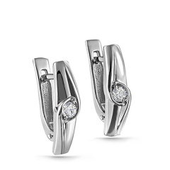 Серьги с английским замком 12-11251-1000