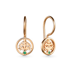 Серьги детские с французским замком 24641-101
