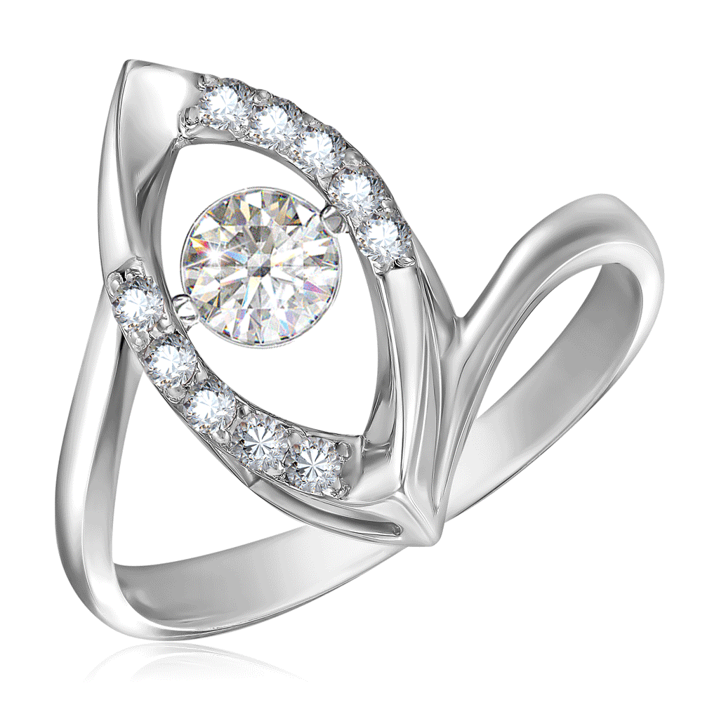 Золотое кольцо с танцующим бриллиантом неизвестное золотое кольцо россии
