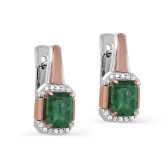 Серьги с английским замком 12-11576-1200