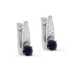 Серьги с английским замком 12-11790-1100