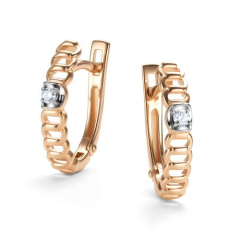 Серьги с английским замком 26422-100
