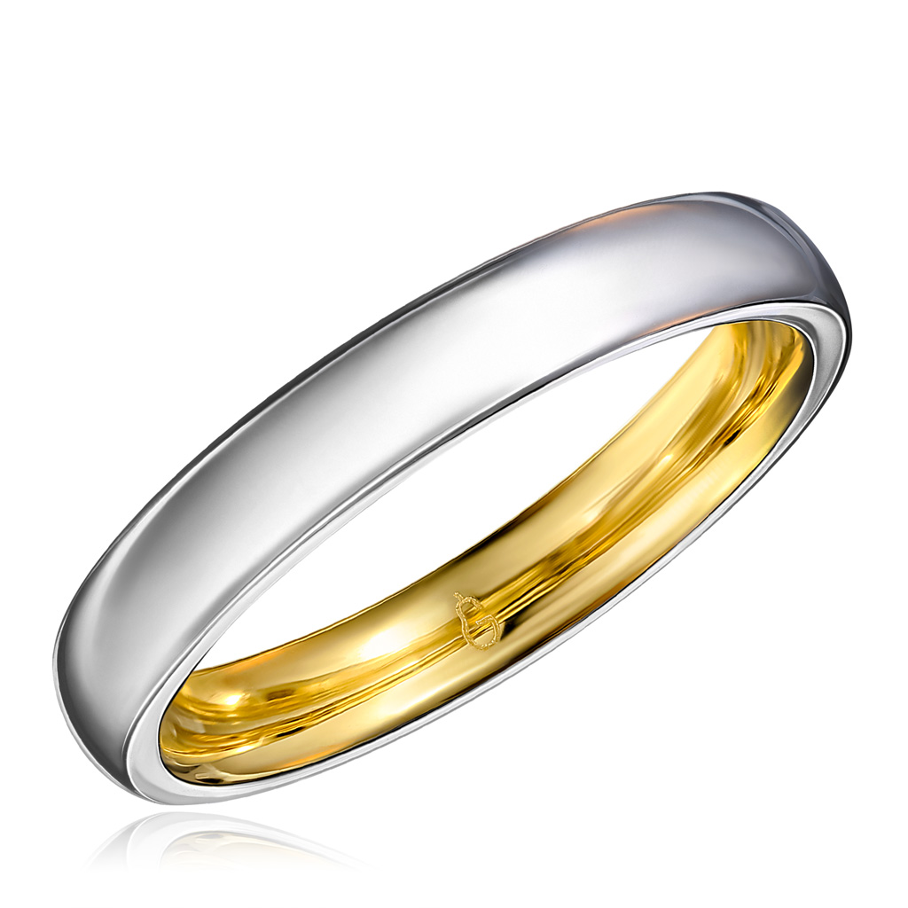 Кольцо обручальное из комбинированного золота Я5110778190
