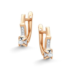 Серьги с английским замком 26640-100