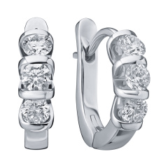 Серьги с английским замком ЗС-91289-I