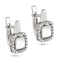 Серьги с английским замком 12-1805-1000