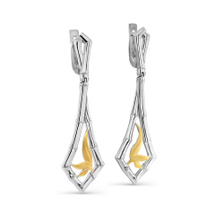 Серьги с английским замком 12-473-0087