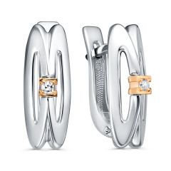 Серьги с английским замком 12-980-1000