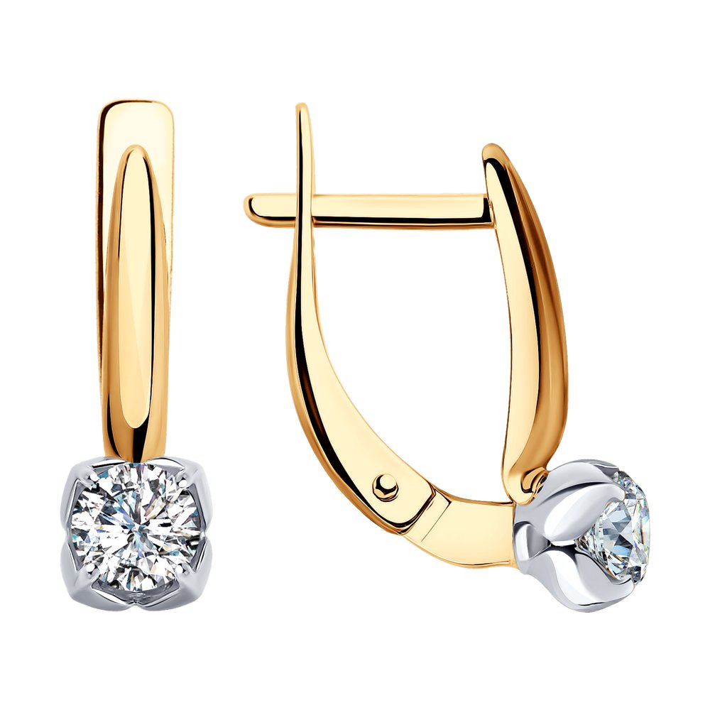 

Серьги с английским замком из золота Д0268-51-120-00205-1