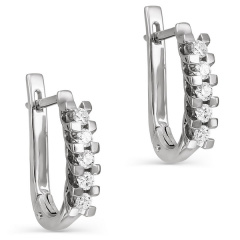 Серьги с английским замком 12-1059-1000