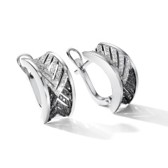 Серьги с английским замком 25592-213