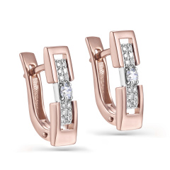 Серьги с английским замком 12-01294-1000