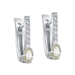 Серьги с английским замком 12-11899-10900