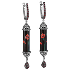 Серьги с английским замком 12-11268-8522