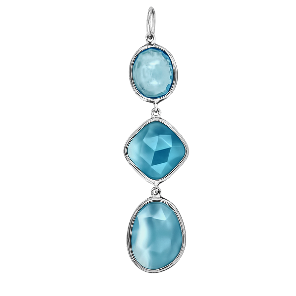 

Подвеска из серебра с топазом и халцедоном S87615037000