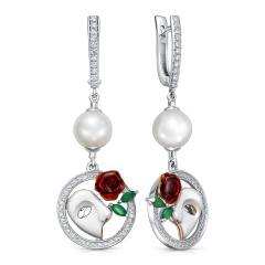 Серьги с английским замком 12-11801-1522
