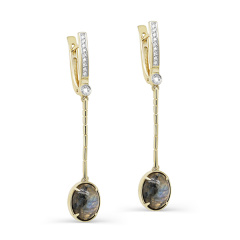 Серьги с английским замком 12-21386-6500