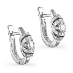Серьги с английским замком 12-1771-1000