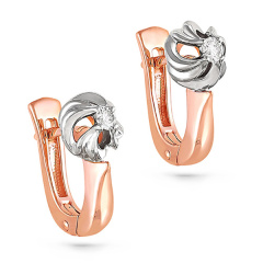 Серьги с английским замком 12-0789-1000