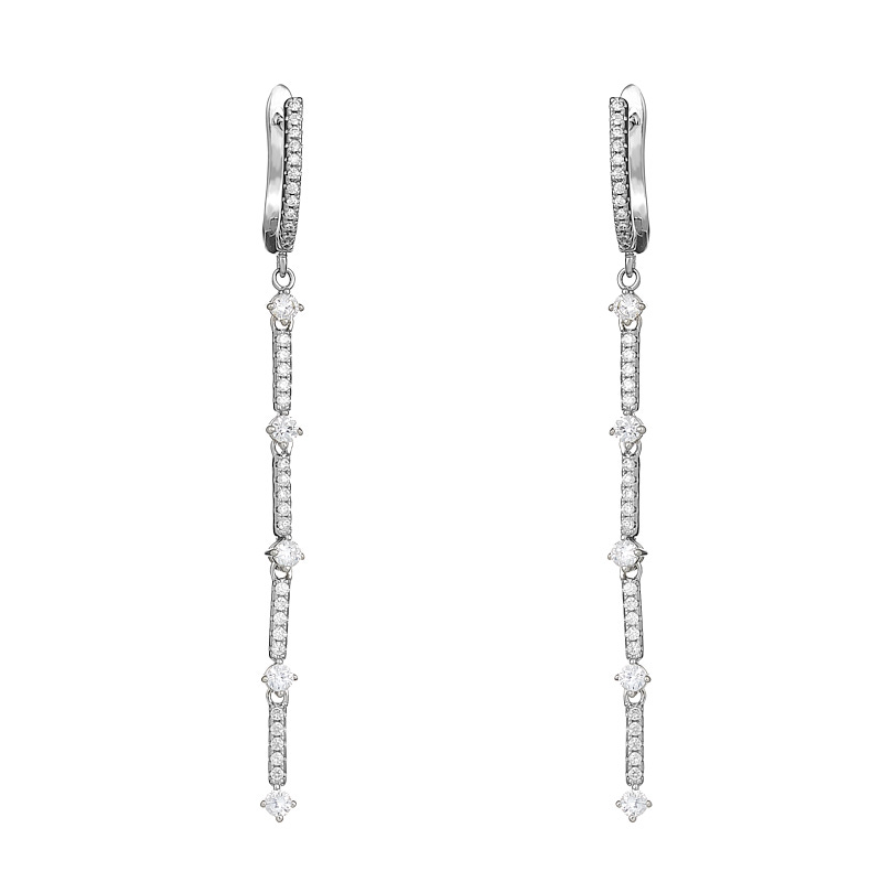 Серьги с английским замком из серебра серьги женские из серебра приволжский ювелир 362678 fa11kv67 кварц фианит