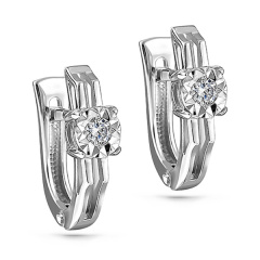 Серьги с английским замком 12-11111-1000