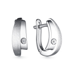 Серьги с английским замком 02-3792/000Б-00