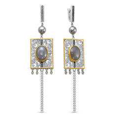 Серьги с английским замком 12-433-8781