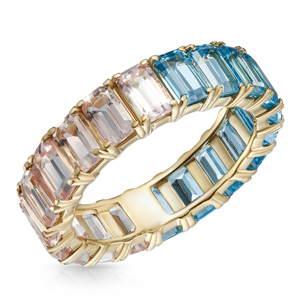 Кольцо из золота прямоугольник umcho создан небесно голубой топаз кольцо
