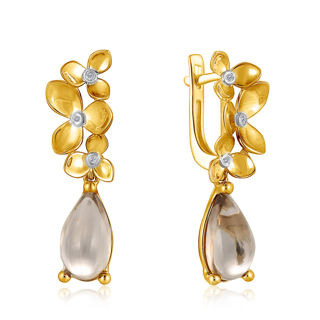 

Серьги с английским замком из золота 83022182-1