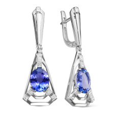 Серьги с английским замком 02-3073/6