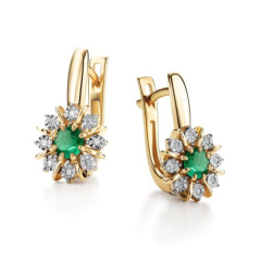 Серьги с английским замком 25940-301