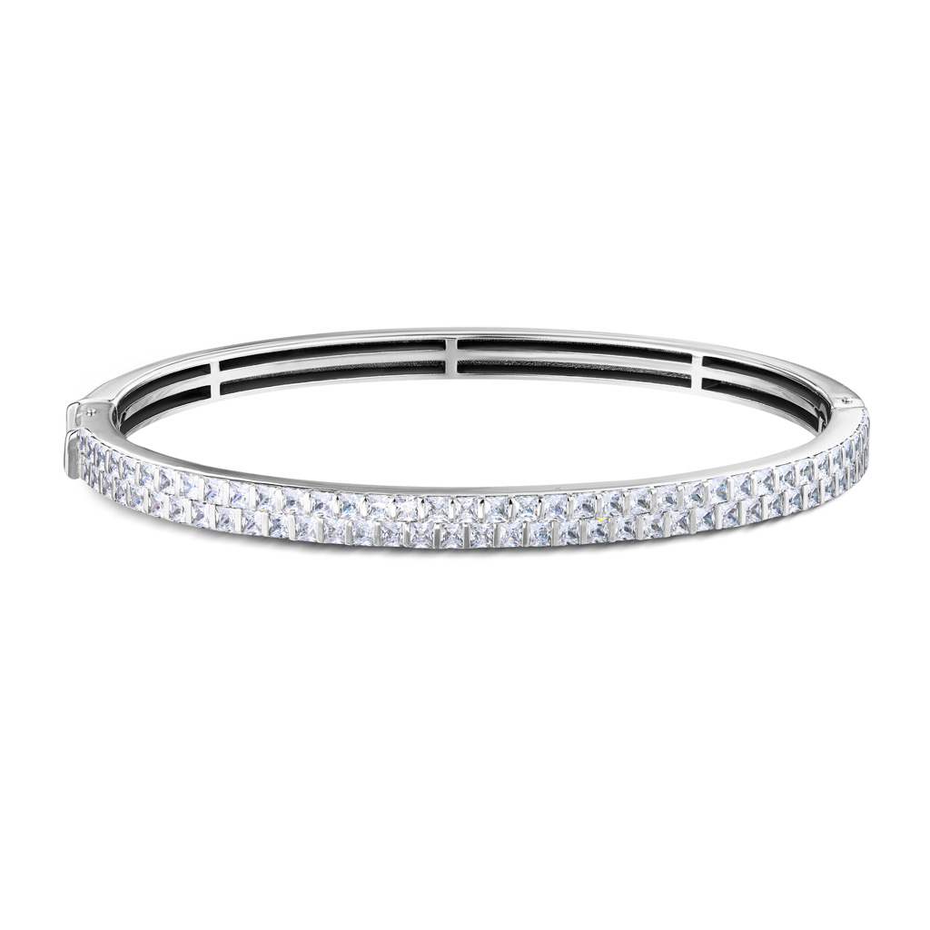 Браслет декоративный из серебра с фианитом 83611252180