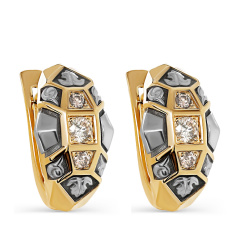 Серьги с английским замком 12-21653-9289