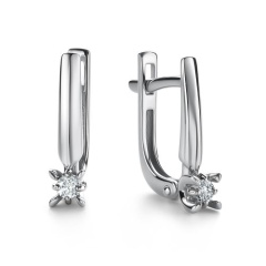 Серьги с английским замком 26008-200