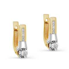 Серьги с английским замком 12-21385-1000
