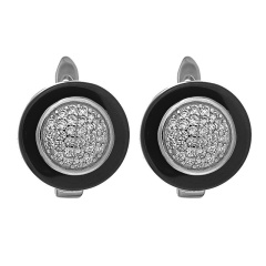 Серьги с английским замком TC-E00034-B-W-X-X-W
