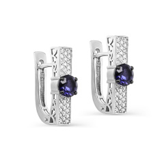 Серьги с английским замком 12-11789-21300