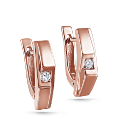 Серьги с английским замком 12-01250-1000