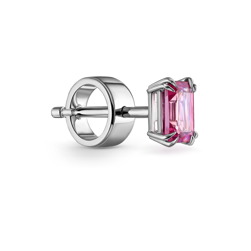 Серьга одиночная из белого золота Я6816634001